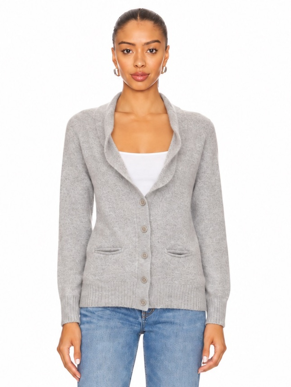 RETAILS $300 BCBG 100% CASHMERE CROPPED CARDIGAN